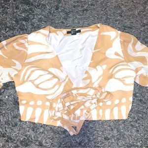 Forever 21 Short-Sleeved Cropped Cover Up